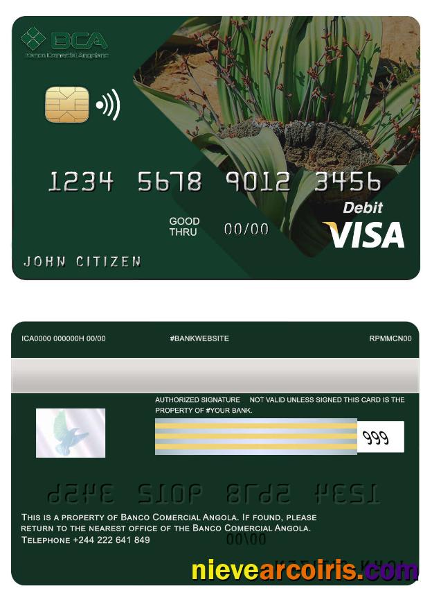 Angola Comercial  bank visa card